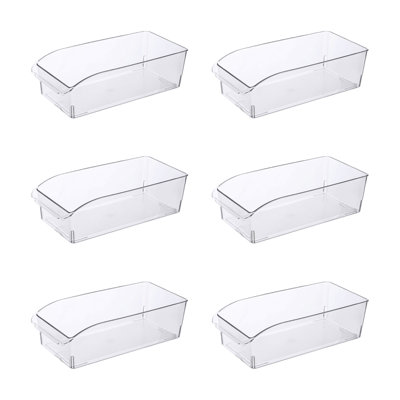 Ezystorage  Medium Clear Slide Out Fridge, Kitchen, & Pantry Organizer