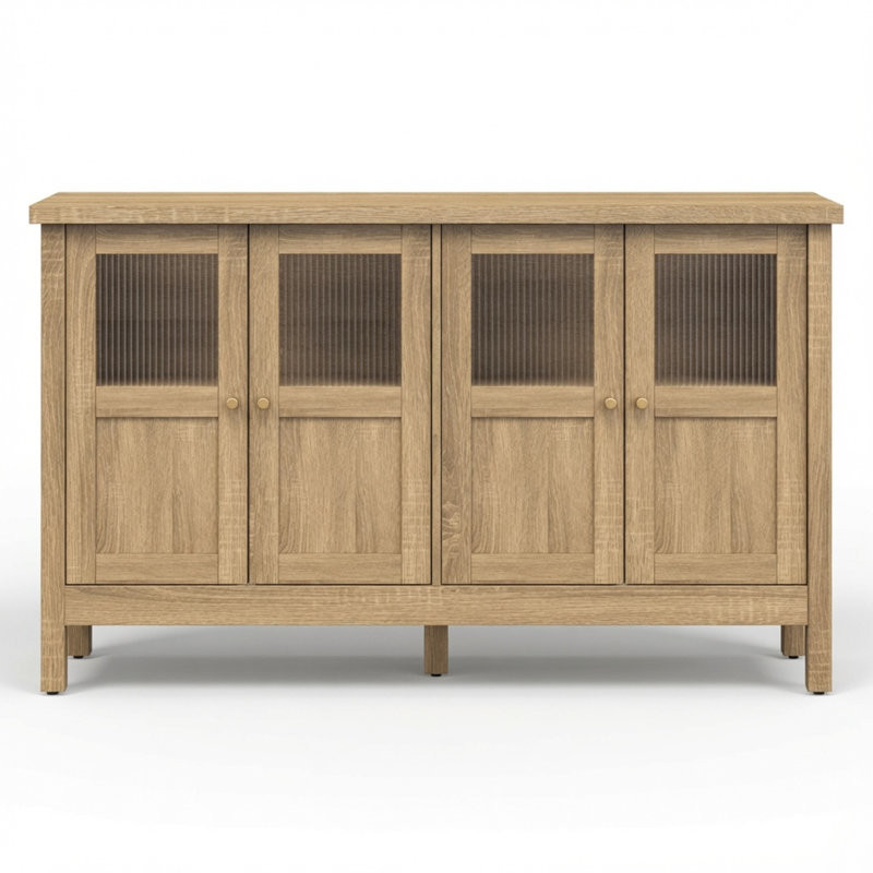 55.1" Sideboard Buffet Cabinet with Adjustable Shelves