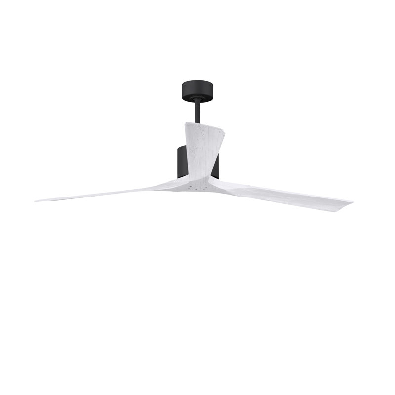 Nan XL 3 - Ventilateur de plafond, Noir mat, Blanc mat