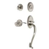 Nostalgic Warehouse Classic Plate S Grip Handleset with Single Cylinder Deadbolt and Manor Lever