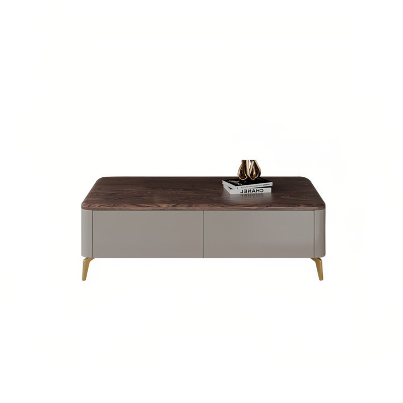 Rectangular storage coffee table, 17.9" H x 55.1" L x 31.5" W