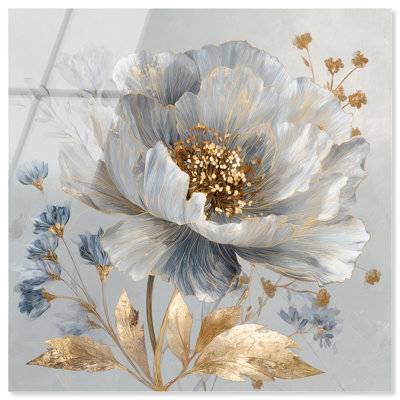 Impression sur toile Golden Anther Floral Decor par Art Remedy