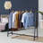 Maeanna 57.4'' Metal Industrial Pipe Clothing Rack