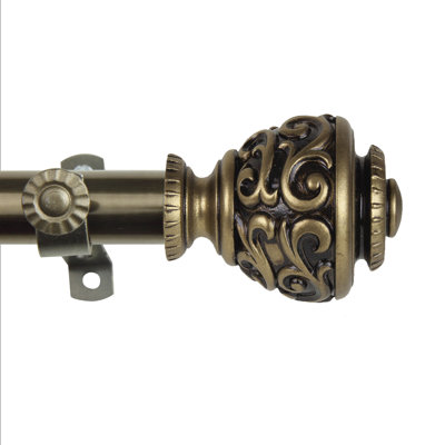 Charleen 6-Sided Bay Window Single Curtain Rod