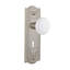 Meadows Plate with Decorative Keyhole and White Porcelain Door Knob-90246065