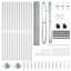 Vidaxl Fence With Posts PVC-Coated Steel-116797917-116797913