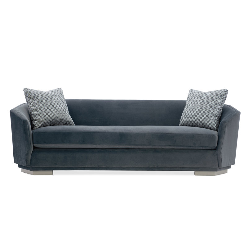Modern Expressions Velvet Sofa
