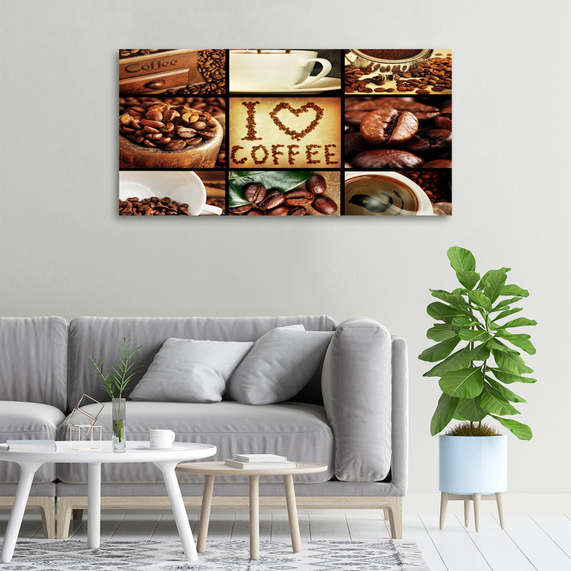 Coffee Collage - Wrapped Canvas Print