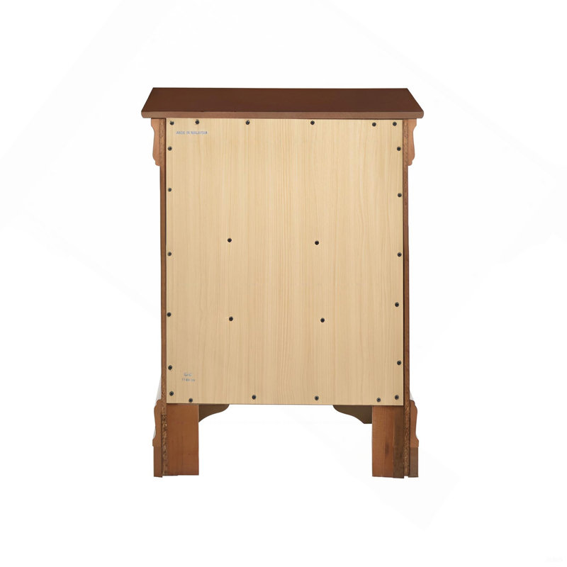 Table de chevet traditionnelle beige pour toute chambre à coucher, Cerisier