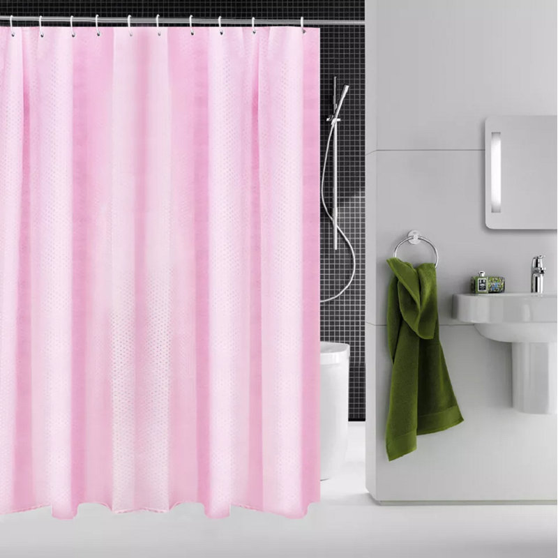 Diamond Shower Curtain 180X180, Pink
