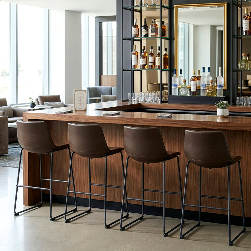 Julienn Bar & Counter Stool, Brown, Bar Stool (28.5" Seat Height)