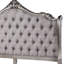 Lit très grand fini antique platine - revêtement en velours, 87,63 po Largeur, 71,05 po, matériaux sophistiqués-844983404