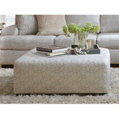 Winscott 41'' Square Geometric Cocktail Ottoman