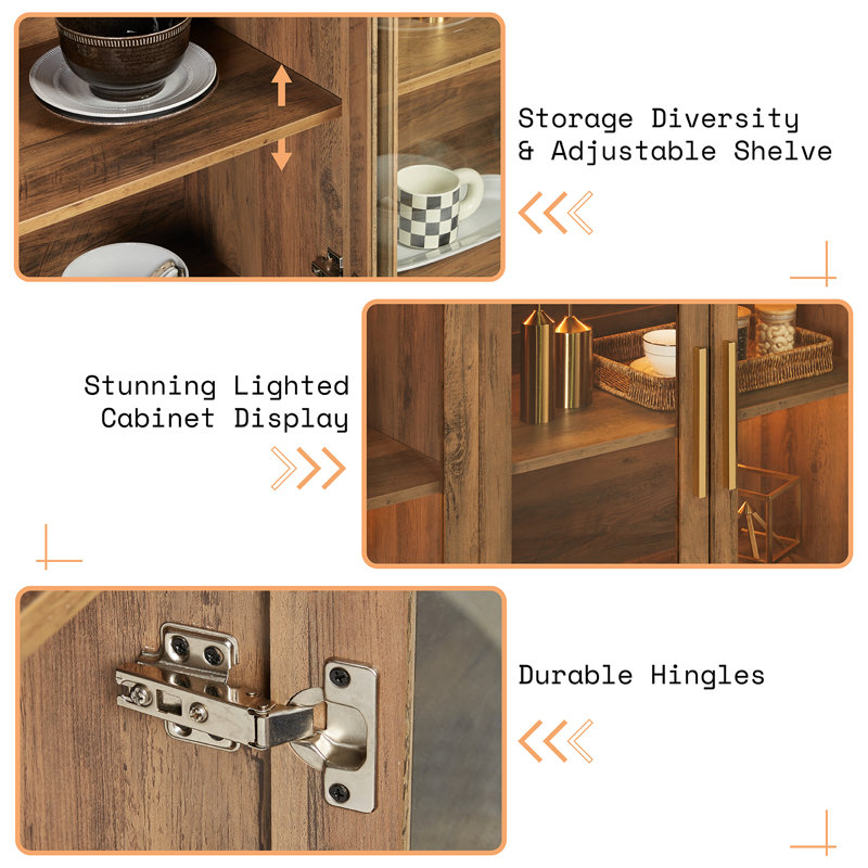 Ainez Unfinished Accent Cabinet