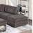 Fur-Like Corduroy Sectional Sofa Reversible Chaise Sofa W USB Storage Ottoman Upholstered Couch Pillows 3Pc Set Living Room-597787792