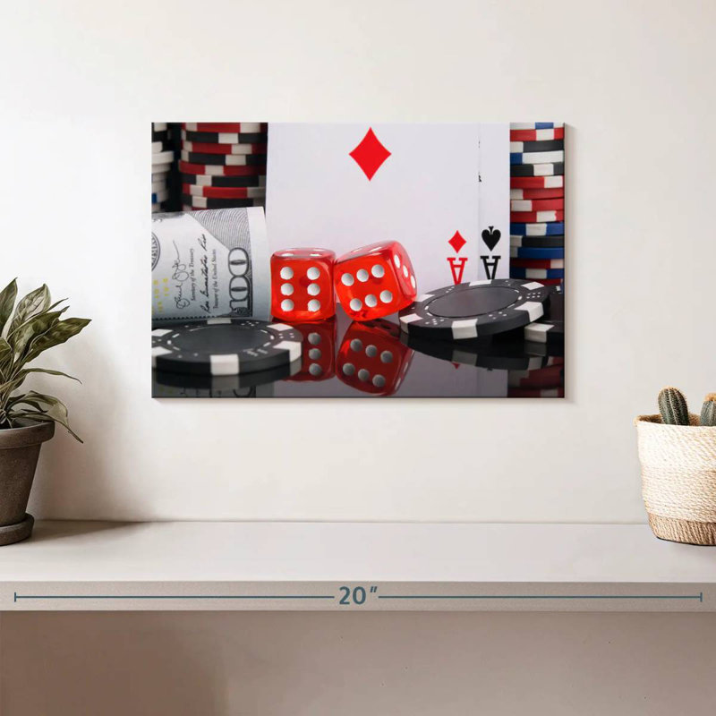 Senne Gambling Set, 8" H x 12" W