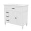 Meuble-lavabo gracieux de 36 pouces avec lavabo et tiroirs dans l'armoire-491378371