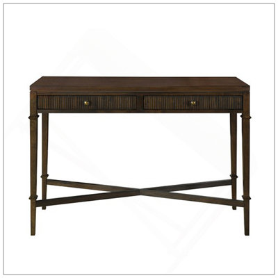 Fluted 2-Drawer Storage Console Table