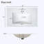 Meuble-lavabo de style transitionnel avec meuble-lavabo en céramique