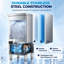 Chichef Ice Maker 75 lb. Daily Production Cube and Gourmet Clear Ice Freestanding Ice Maker