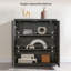 Buffet 30,9 po avec tablettes et portes réglables Cesiro-752156799-760077343