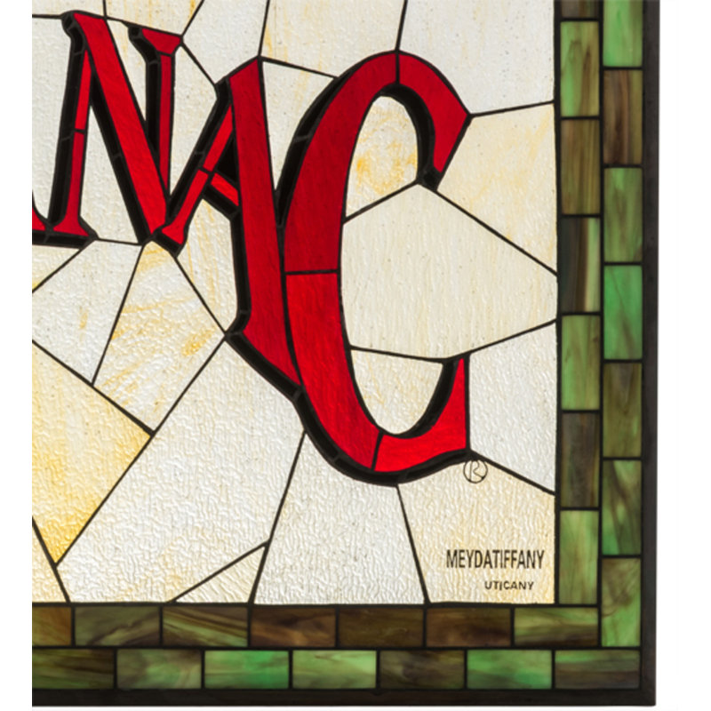 32"W X 21"H Saranac Stained Glass Window