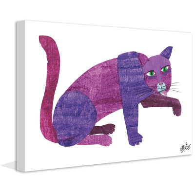 Purple Cat by Eric Carle - Painting on Canvas