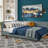 85.5 Inch W Queen Size Upholstered Tufted Daybed Frame With Backrest And Armrests Black Velvet-1755589749