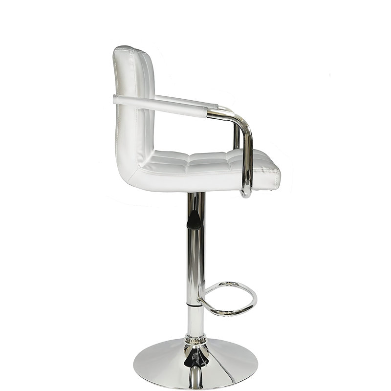 Tabouret pivotant à hauteur réglable, Blanc