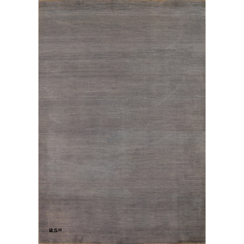 Gray Gabbeh Modern Accent Rug 4x6