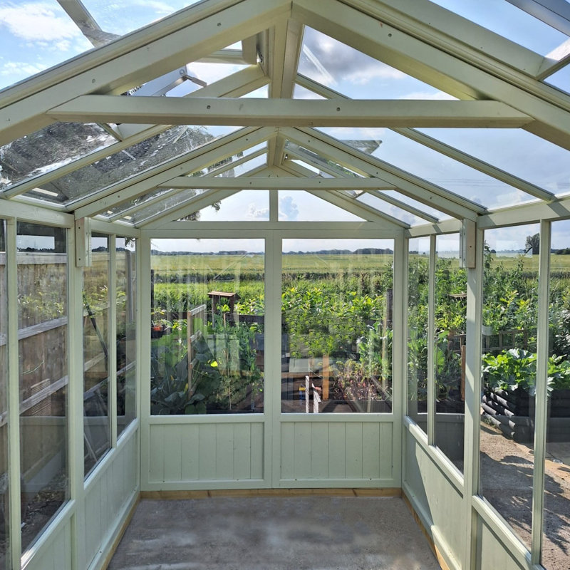 Holkham 16 ft x 6 ft Greenhouse, Green
