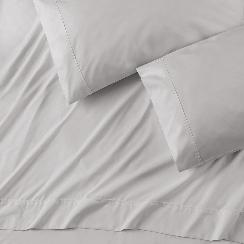 Ultra Soft Microfiber Percale Sheet Set, Twin Sheet Set + 1 Fitted Sheet + 1 Pillowcase, Gray