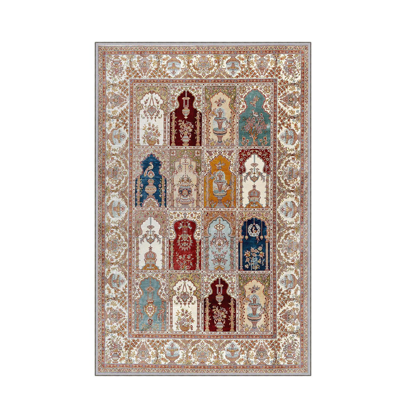 Antibacterial Hall Carpet, 39.4 x 59.1 inches | 100% Polyester, 0.4 in Pile Height, Non-Slip PVC Felt Dot Underside | Machine Washable, 3D Digital Printing, Durable & Stylish for Modern Home Décor