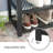 3-Tier Shoe Bench with Metal Mesh Shelves-2099414945