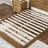 Solid Wood Queen Platform Bed with Storage Shelf