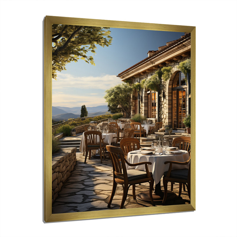 Country clubs d'extérieur V, H 44 po x l 34 po x P 1,5 po, Or