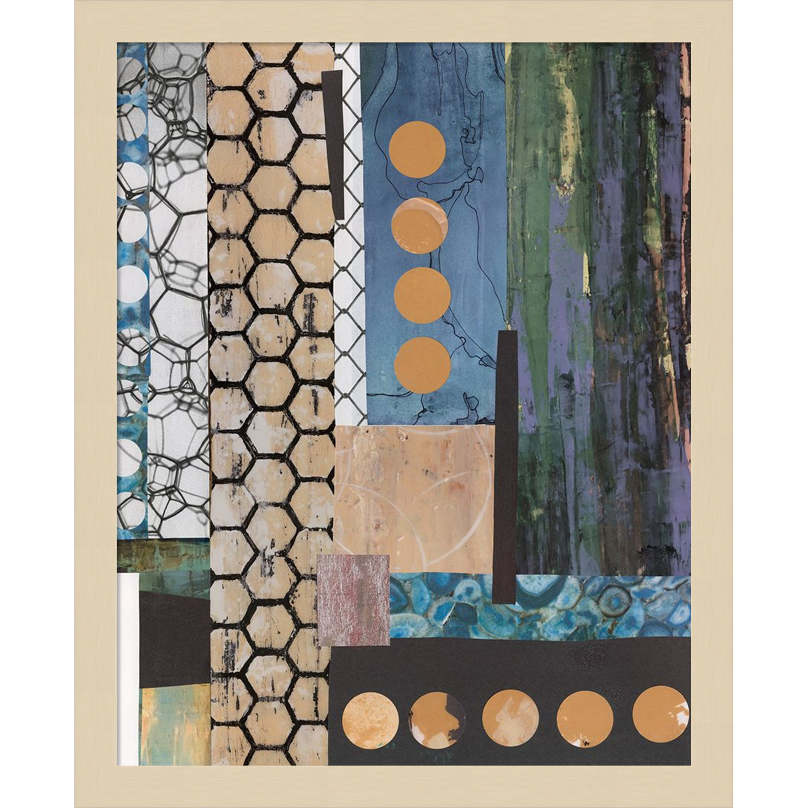 Mashup No. 2 Print by Natalie Avondet, 17" H x 14" W, Brown