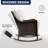5 - Person Patio Conversation Set with 2 Rocking Lounge Chairs & Sofa-106635003