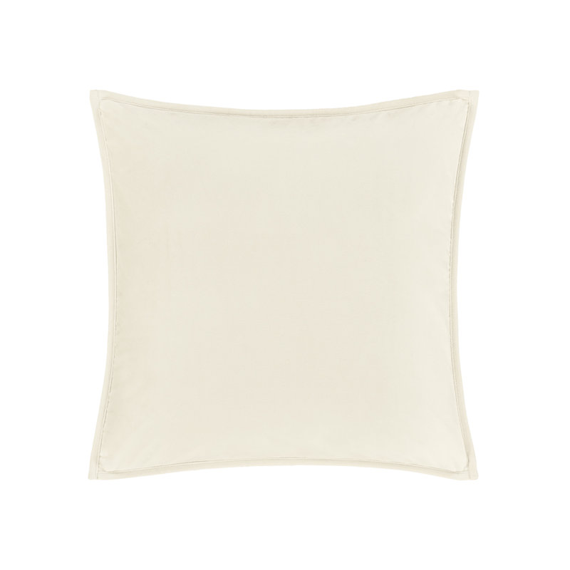 Housse de coussin décoratif carré Townsend, Ivoire