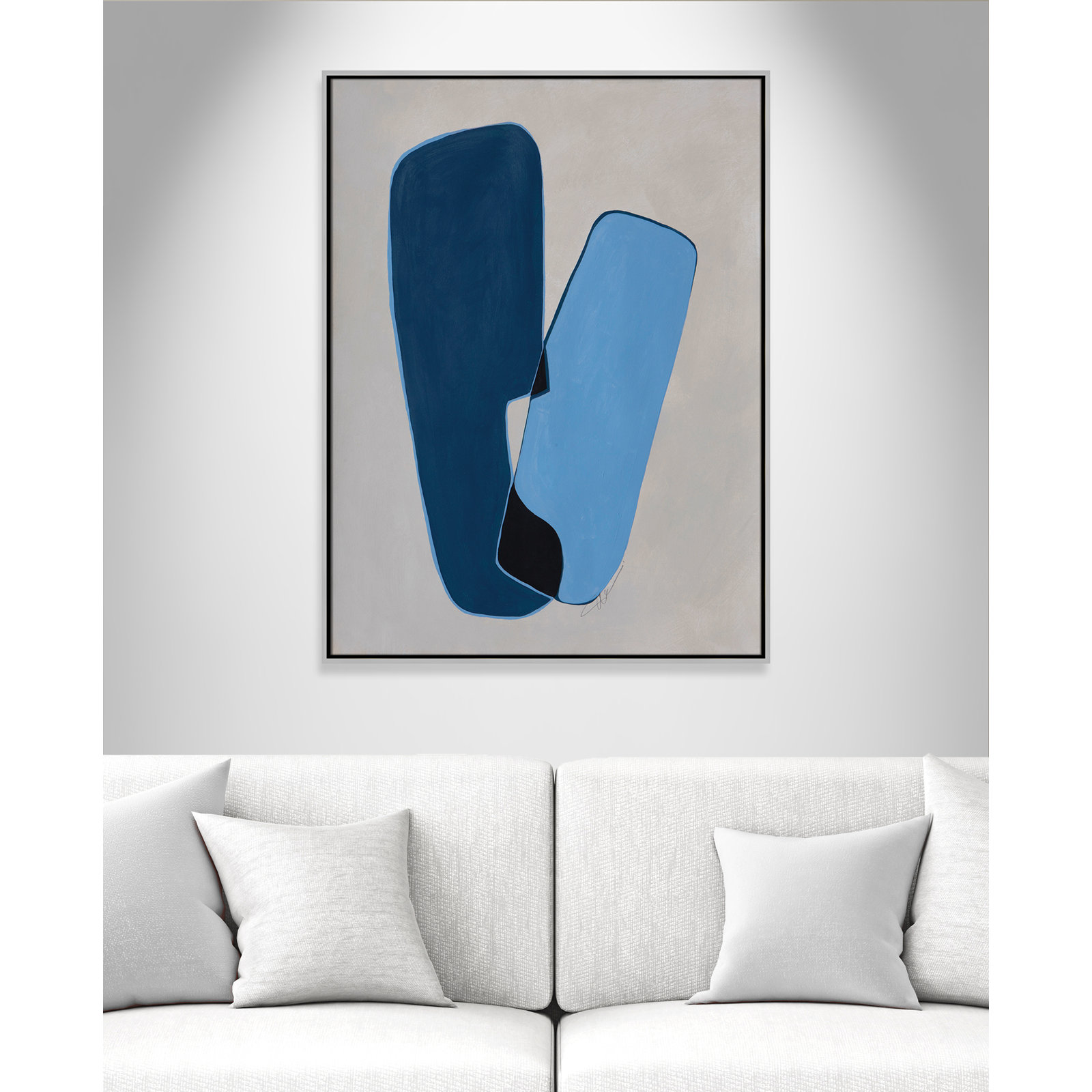 In Unity Collection "In Unity II" Print, 41.5" H x 31.5" W x 2" D, Silver Framed