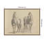Impression sur toile encadrée, "Fourty Three Study of Horsed and Riders" par Nostalgia Prints