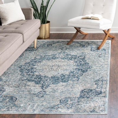 Tapis oriental bleu marine Alabama