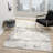 Modern Abstract Performance Ivory/Gray Area Rug-1934949701