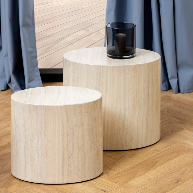 Carilee 2 - Piece Living Room Table Set, Light Oak