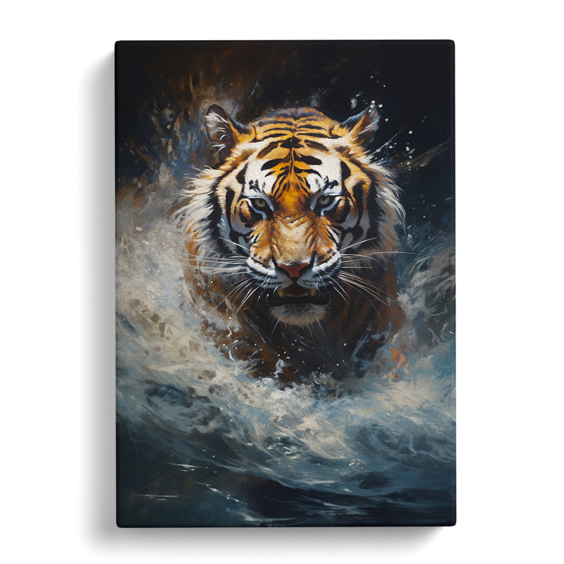 Tiger Classicism - Print, 76cm H x 50cm W x 3cm D