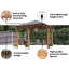 Dunster House Corner Gazebo Garden Shelter Canopy Wooden Roof Shingles 3m x 3m Leviathan