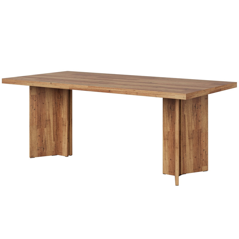 63" Farmhouse Executive Desk, Walnut Brown