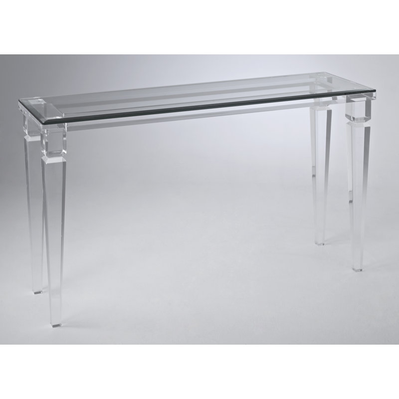 Andorra 54'' Glass Top Console Table