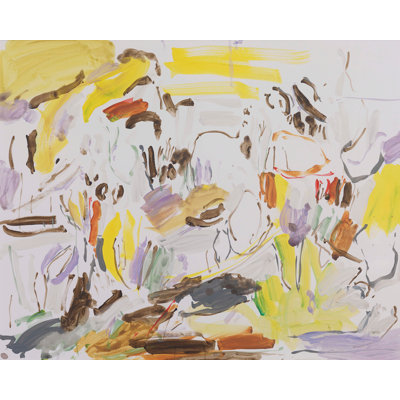 «Lemon Drop», peinture sur toile à cadre flottant