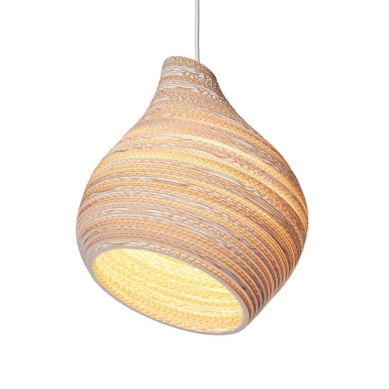 Scraplights Hive 12 Pendant Blonde, 14" H x 12" W x 12" D, Blonde